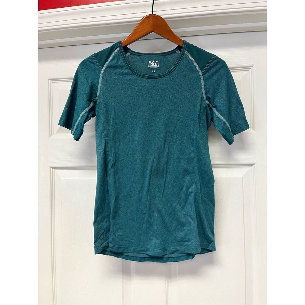 REI Teal Wick Away Athletic T-Shirt Sz XS
